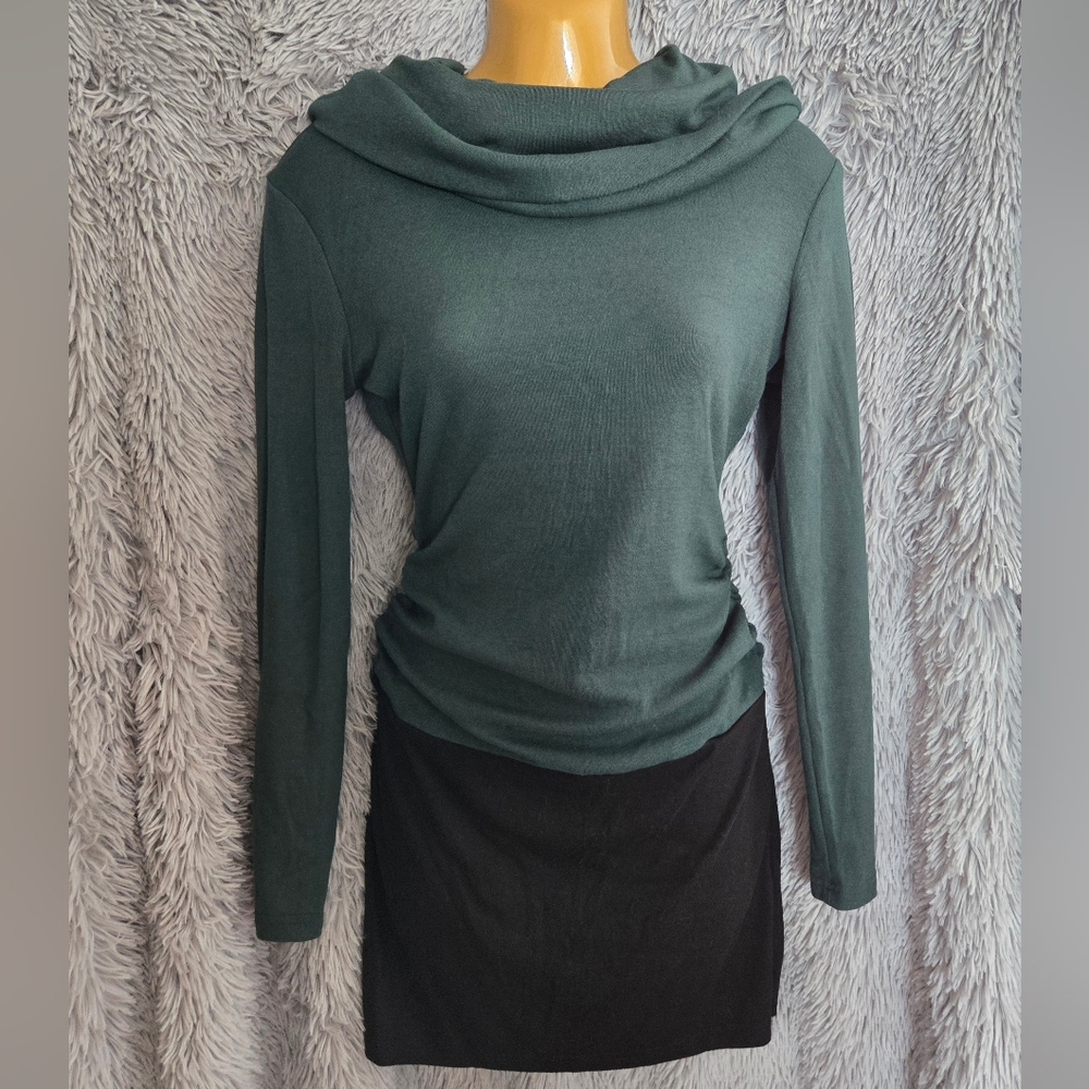 Long Sleeve Mini Dress With Belt